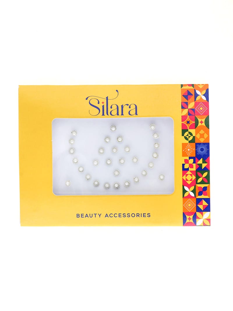 Traditional Bindis in White color - SR011