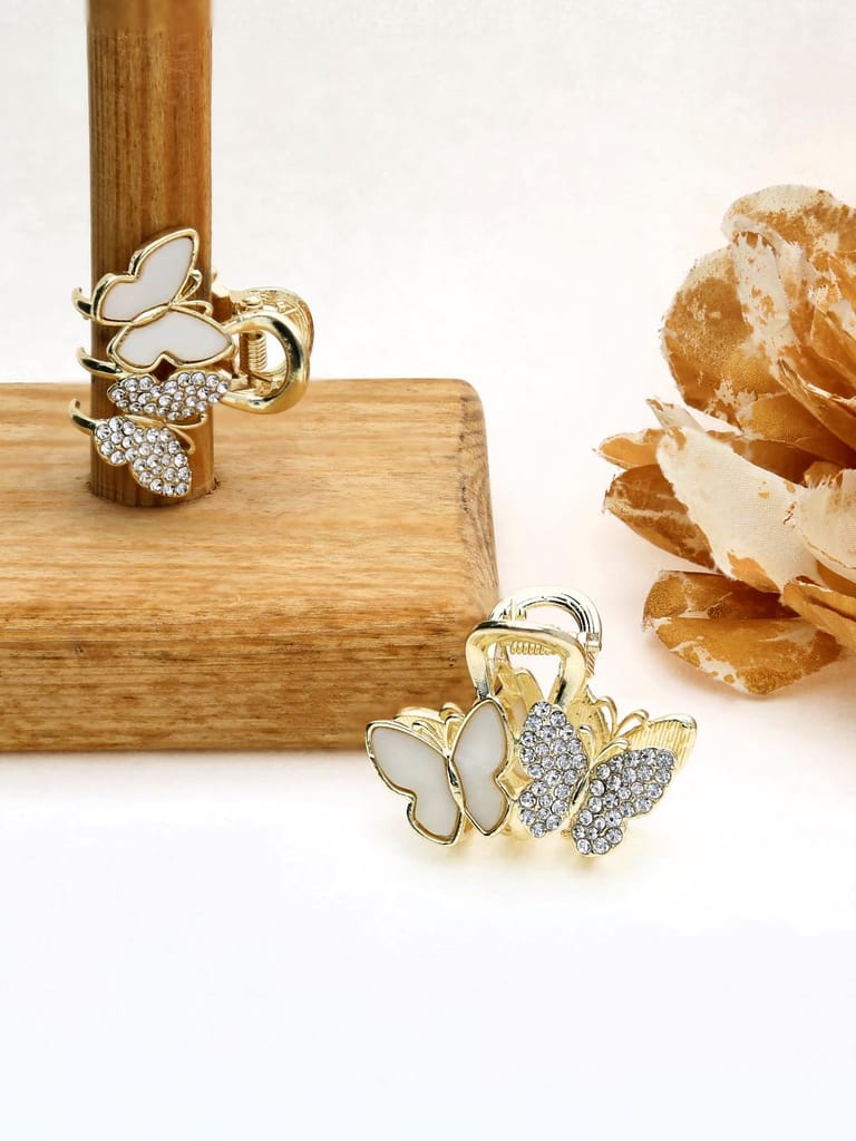 Fancy Butterfly Clip in Gold finish - THF507