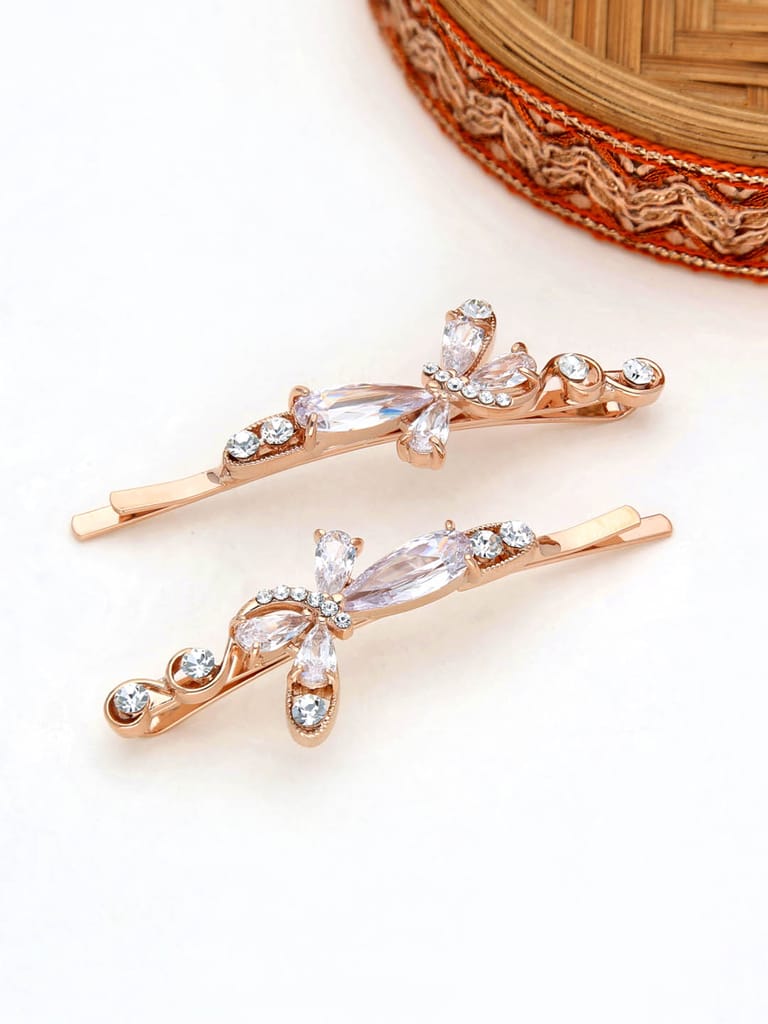 Fancy Side Pin in Rose Gold finish - THF634