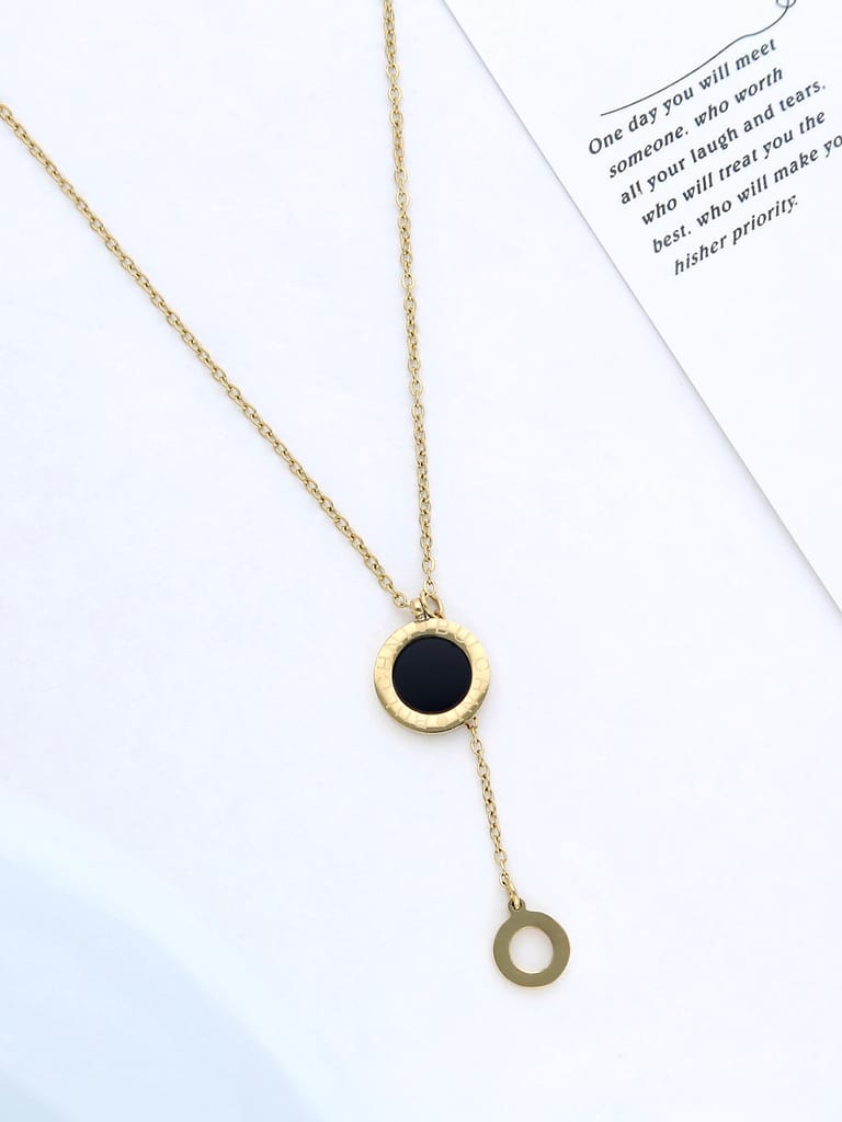 Western Pendant with Chain in Gold finish - THF747