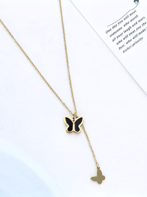 Western Pendant with Chain in Gold finish - THF746