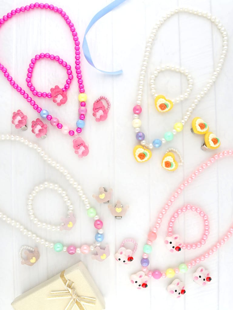 Necklace with Bracelet for Kids in Assorted color - THF814