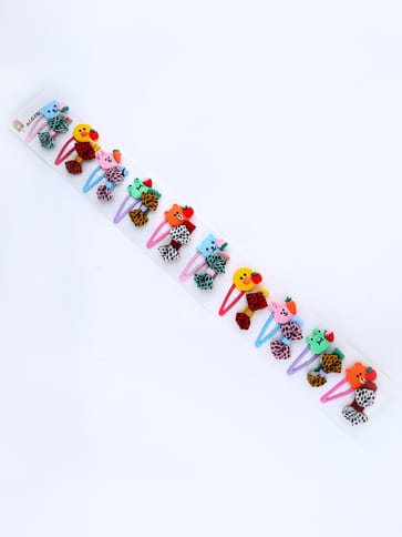Hair Clip with Tik Tak Pin in Assorted color - THF874