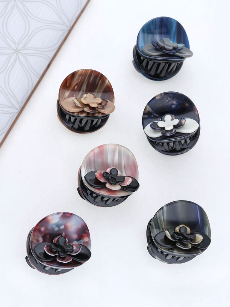 Printed Butterfly Clip in Assorted color - THF934