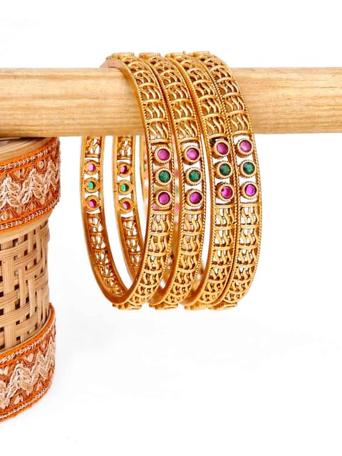 Antique Bangles in Rajwadi finish - 2.4