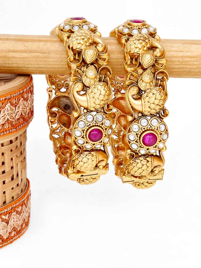 Antique Bangles in Rajwadi finish - 2.4