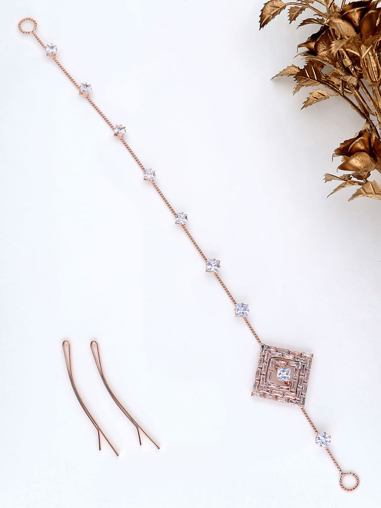 AD / CZ Tiara in Rose Gold finish - THF1069