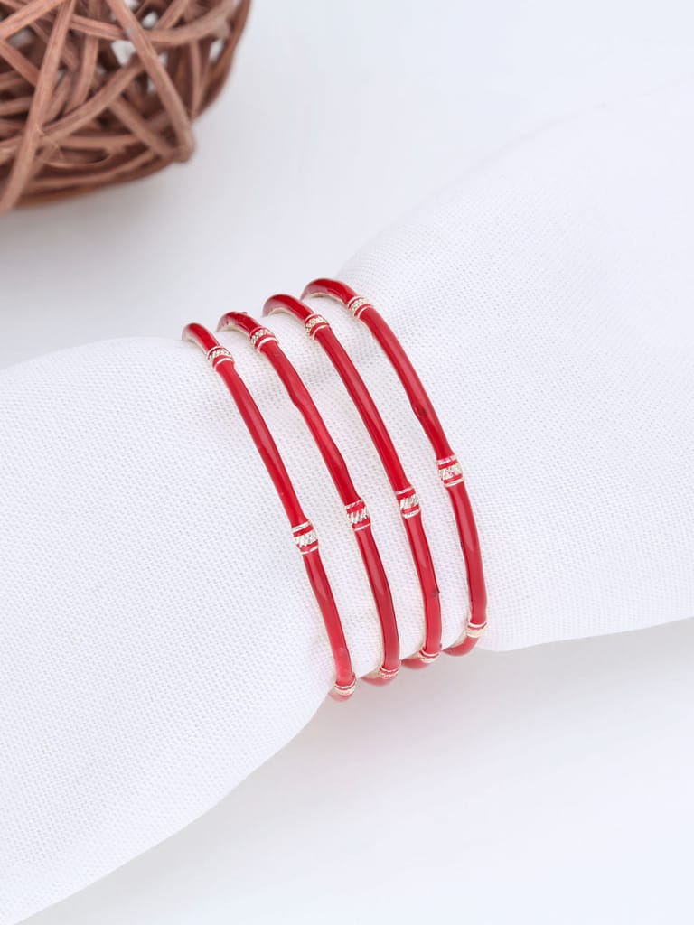 Meenakari Bangles in Gold finish - 2025OP-RE2.4