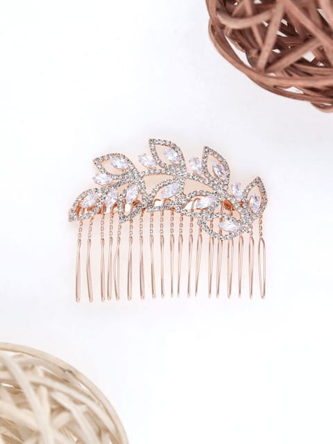 Fancy Comb in Rose Gold finish - THF1561