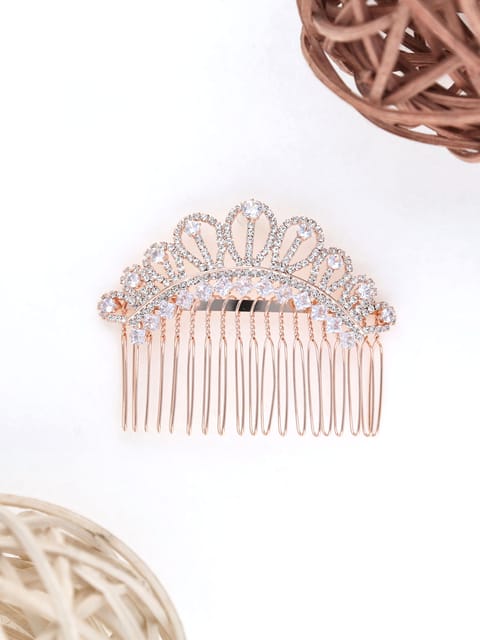 Fancy Comb in Rose Gold finish - THF1564