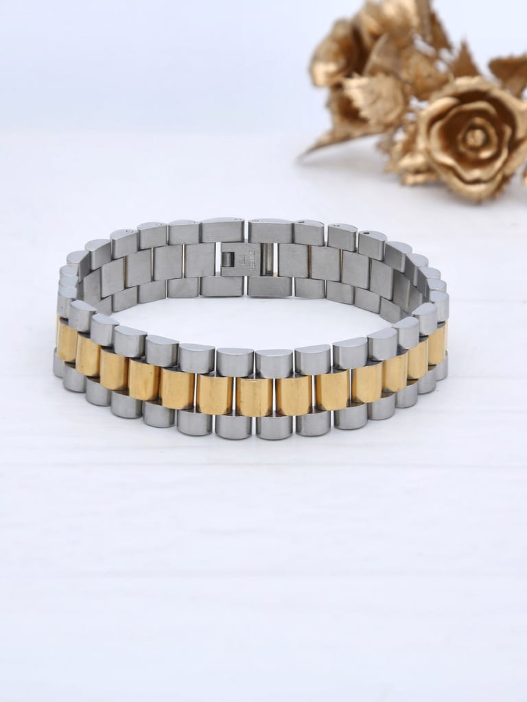 Western Loose / Link Bracelet in Two Tone finish - THF1618
