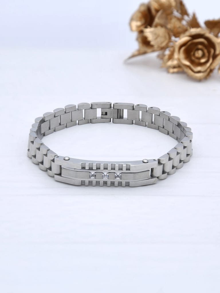 Western Loose / Link Bracelet in Rhodium finish - THF1621