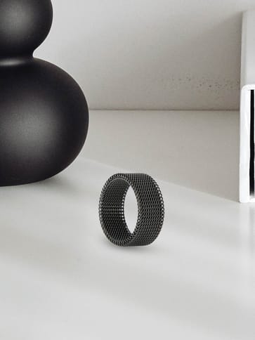 Men's Finger Ring in Black Rhodium finish - V2975