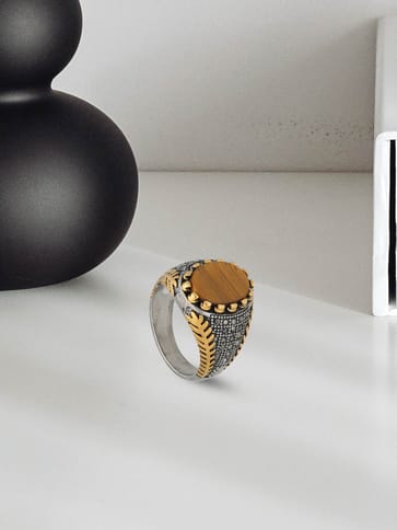 Men's Finger Ring in Two Tone finish - THF1649