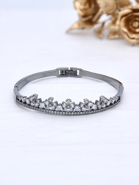 AD / CZ Kada Bracelet in Black Rhodium finish - THF1716