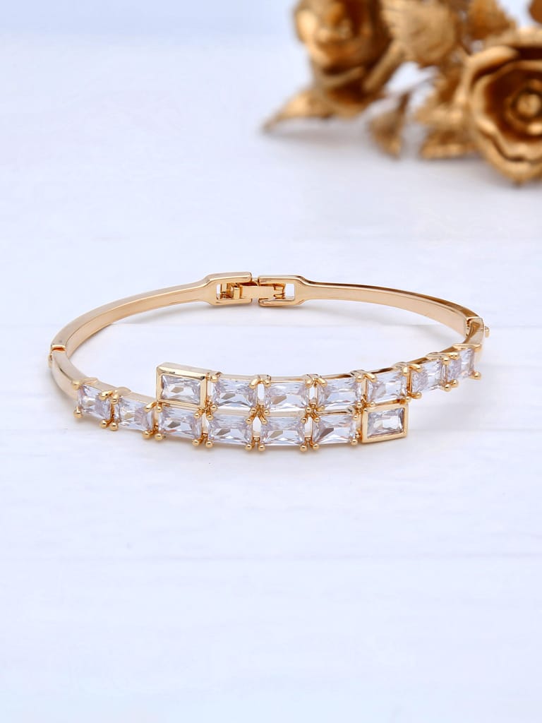 AD / CZ Kada Bracelet in Gold finish - THF1723