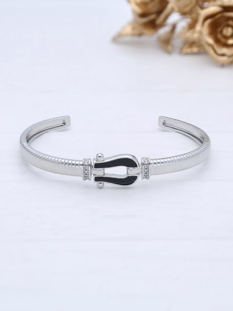 AD / CZ Kada Bracelet in Rhodium finish - THF1732