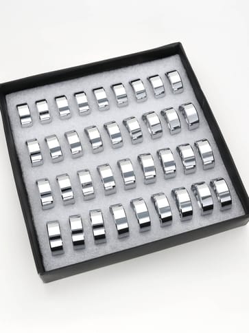 Men's Finger Ring in Rhodium finish - V15151