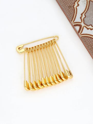 Safety Pins in Gold finish - 3 No