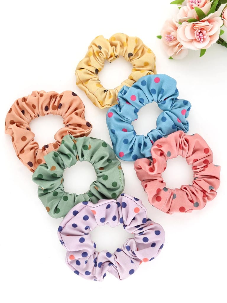 Printed Scrunchies in Assorted color - THF1881