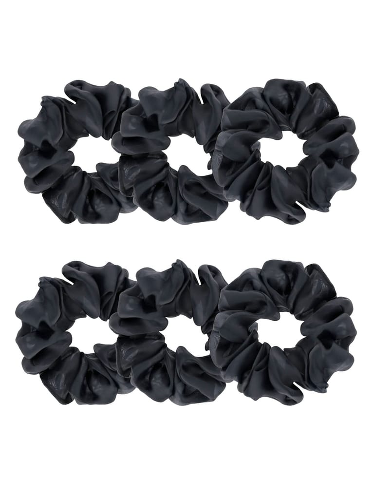 Plain Scrunchies in Black color - THF1894