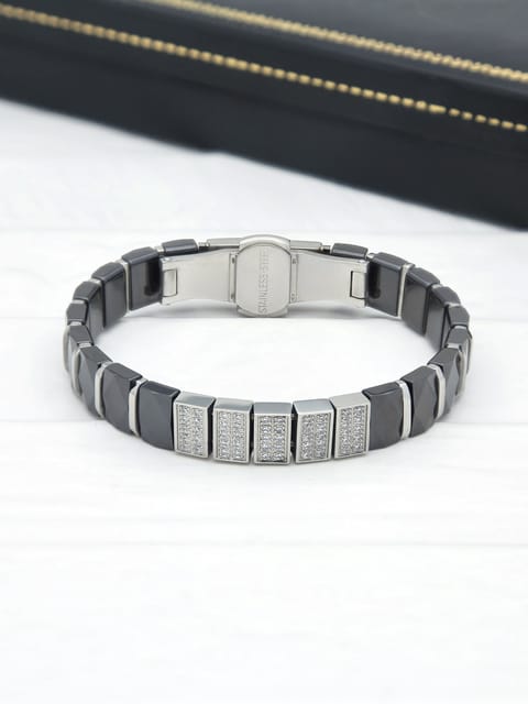 10K Two-tone w/Wht Rhodium Polished/Satin Fancy Link Bracele | Ask Design  Jewelers | Olean, NY