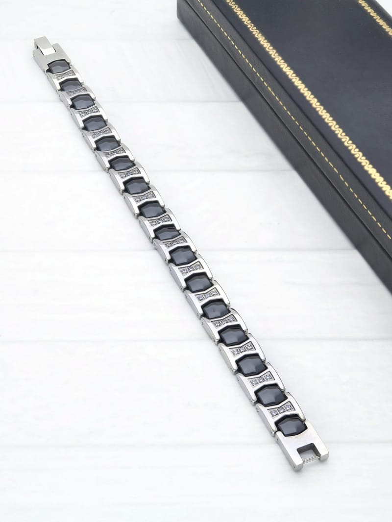 Western Loose / Link Bracelet in Rhodium finish - THF2324