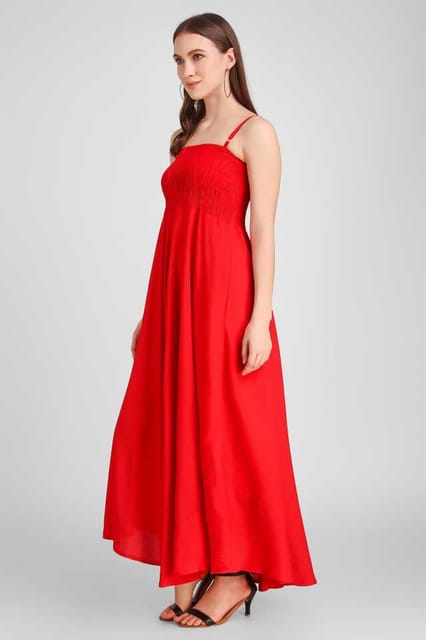 Adesa  Women Gown Red Dress