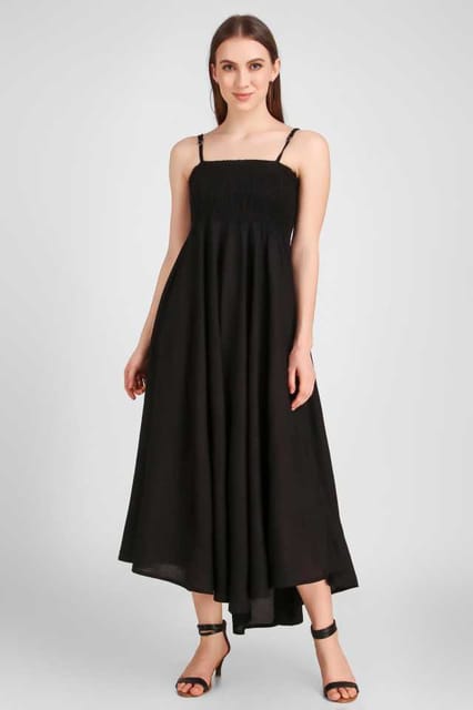 Adesa  Women Gown Black Dress