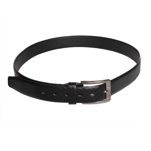 Random Black Snakeskin Design Casual Belt For Men