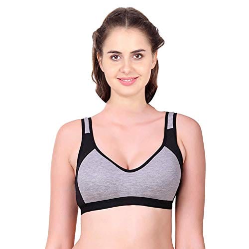 Caracal Sports Bra for Women's for Daily Workout Gym Wear Seamless (Pink Color)(Size 32) Free Size