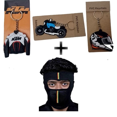 Biker face mask and key chain (model 10)