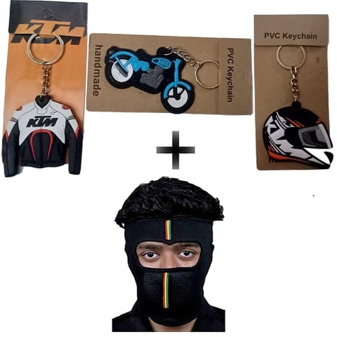 Biker face mask and key chain (model 08)