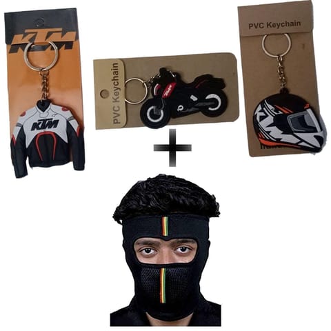 Biker face mask and key chain (model 05)