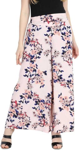Relaxed Women Multicolour Crepe Trousers