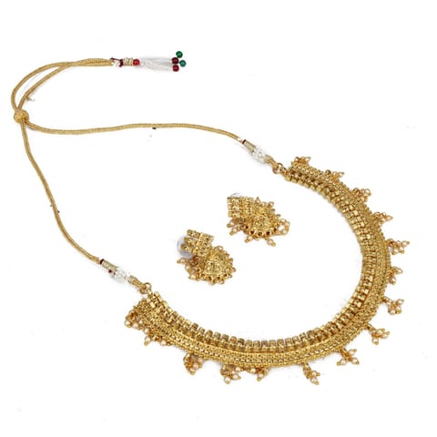 Elegant Bollywood Inspired Traditional Copper Gold Plated Necklace