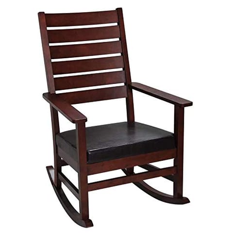 Shilpi Amazing Hand Carved Rocking Chair Sheesham Wood (Brown)