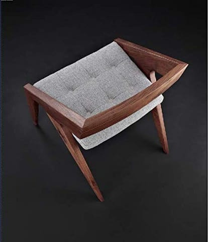 New Shilpi Handicrafts Wooden Contemporary Chair Comfort Cushioned Seat