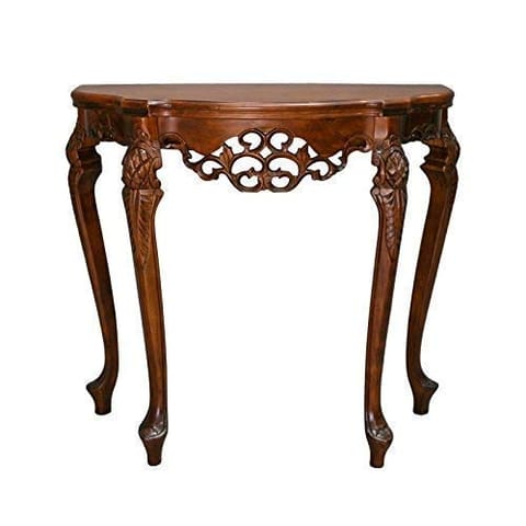 Shilpi Handmade Classic Look Wooden Console Table for Home Decor (32x15x30)