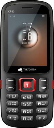 Micromax X743  (Black+Red)