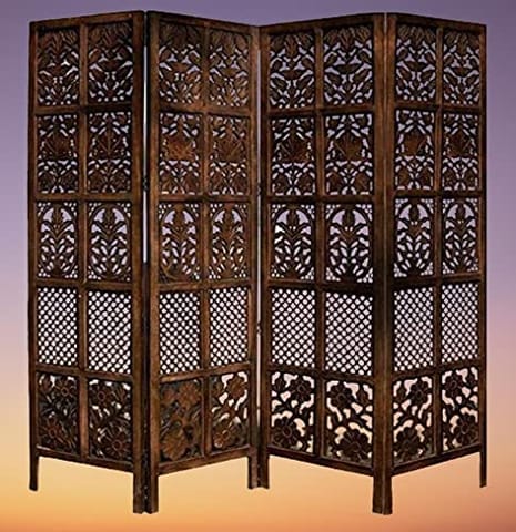Shilpi Wooden Partition Leave Design/Room Divider/Wooden Partition/Wooden Room Divider/Wooden Screen/Wooden seperator