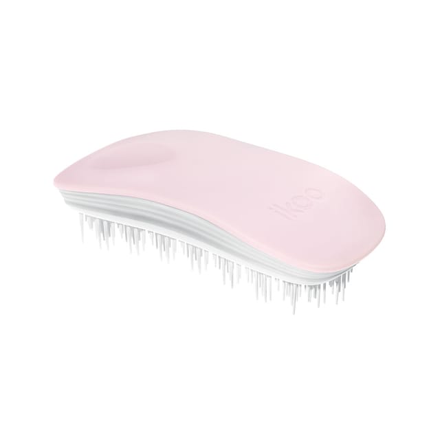ikoo Detangling, Scalp Massaging Hair Brush (Cotton Candy - White Bristles)