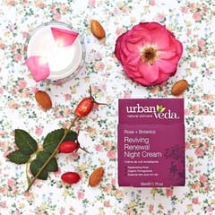 Urban Veda Reviving Rose Renewal Night Cream, 50ml