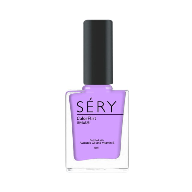 SERY ColorFlirt Nail Paint  Lavender, 10 ml