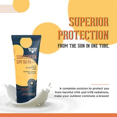 Beardhood SPF 50 PA+++ OMC & Oxybenzone Free Sunscreen,  50g