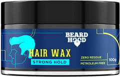 Beardhood Zero Residue Strong Hold Hair Wax 100g | Moderate Shine | Zero Toxin & Vegan