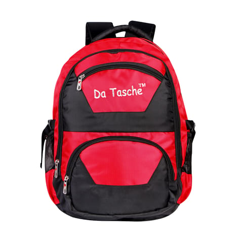 Da Tasche Waterproof Multi-PKT Black / Red 40L School Bag / Backpack