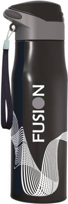 Jewel FUSION Premium Steel 550 ml Bottle  (Pack of 1, Black, Steel)