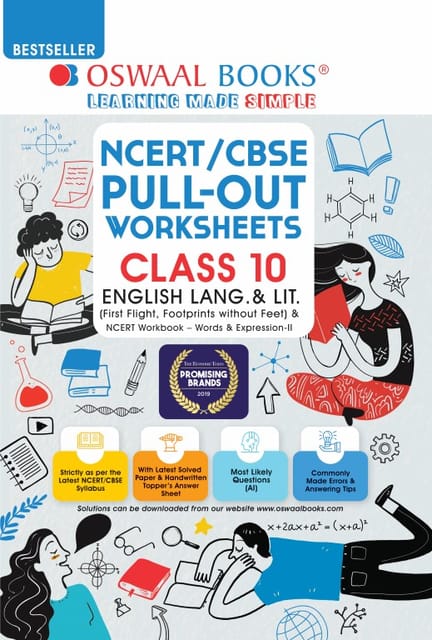Oswaal NCERT/CBSE Pullout Worksheet Class 10 English Language & Literature (For 2021-22 Exam)