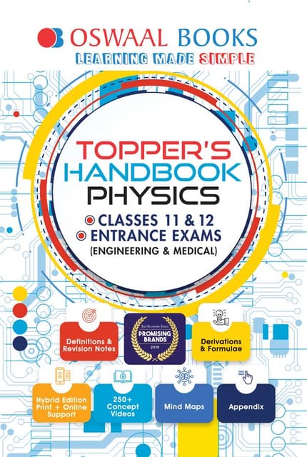 Oswaal Toppers Handbook Classes 11 & 12 and Entrance Exams Physics Book